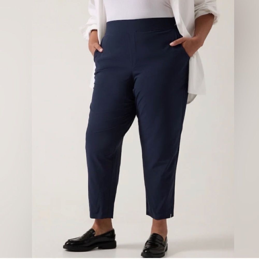 Athleta Brookyln Ankle Pant Navy Blue Womens 20